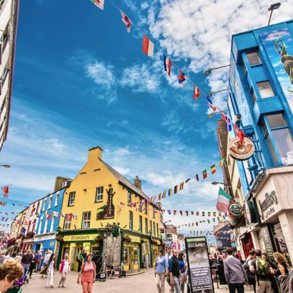 View of the streets of Galway
