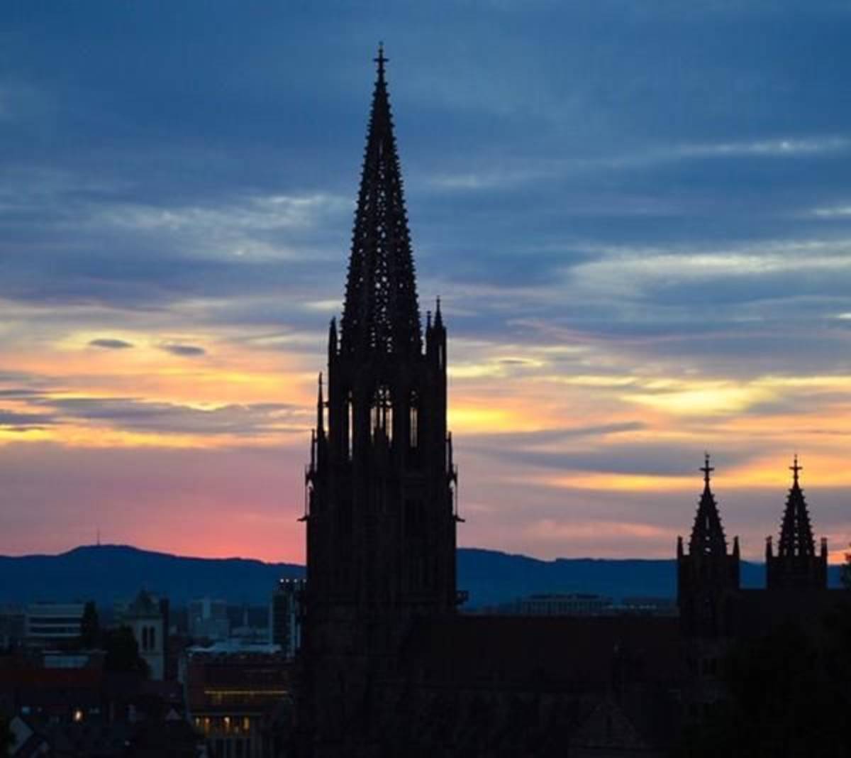 View of Sunset in Germany