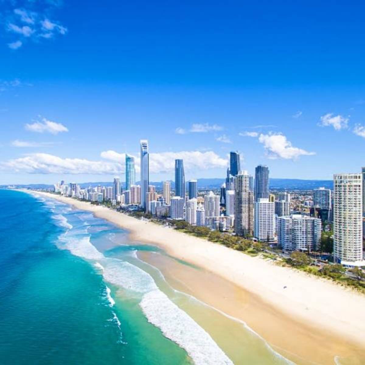View of the Gold Coast from the water