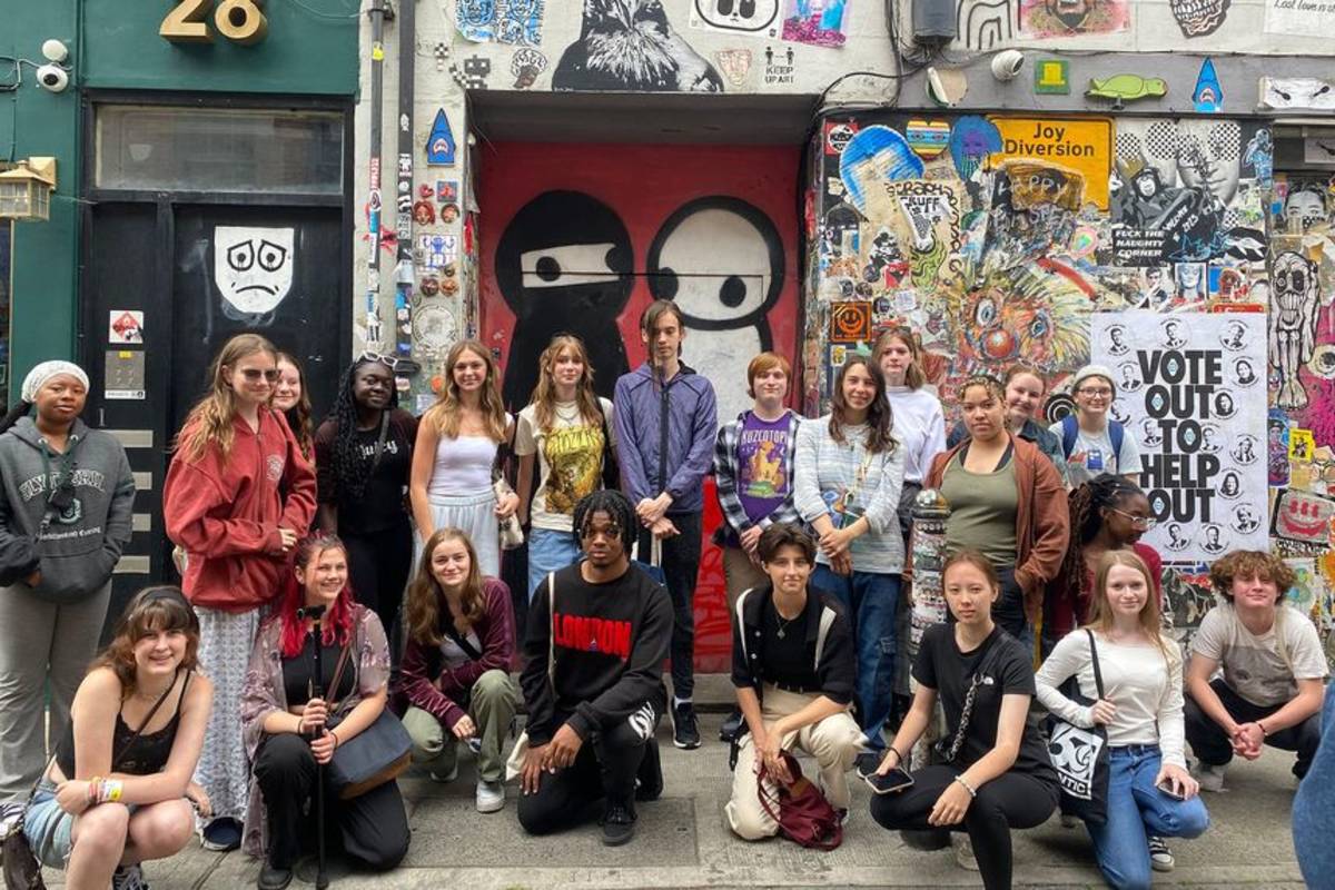 Graffiti wall in London