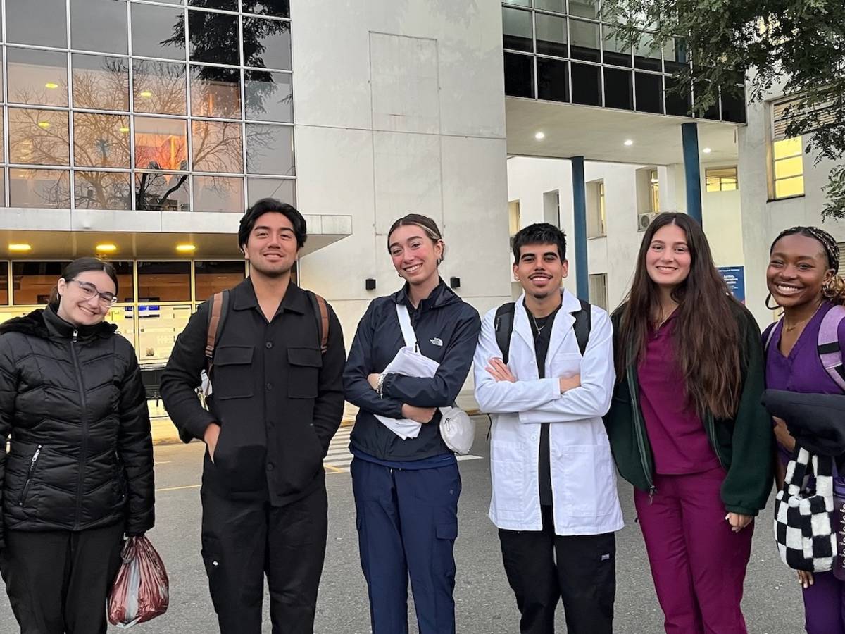 Group of medical Spanish students
