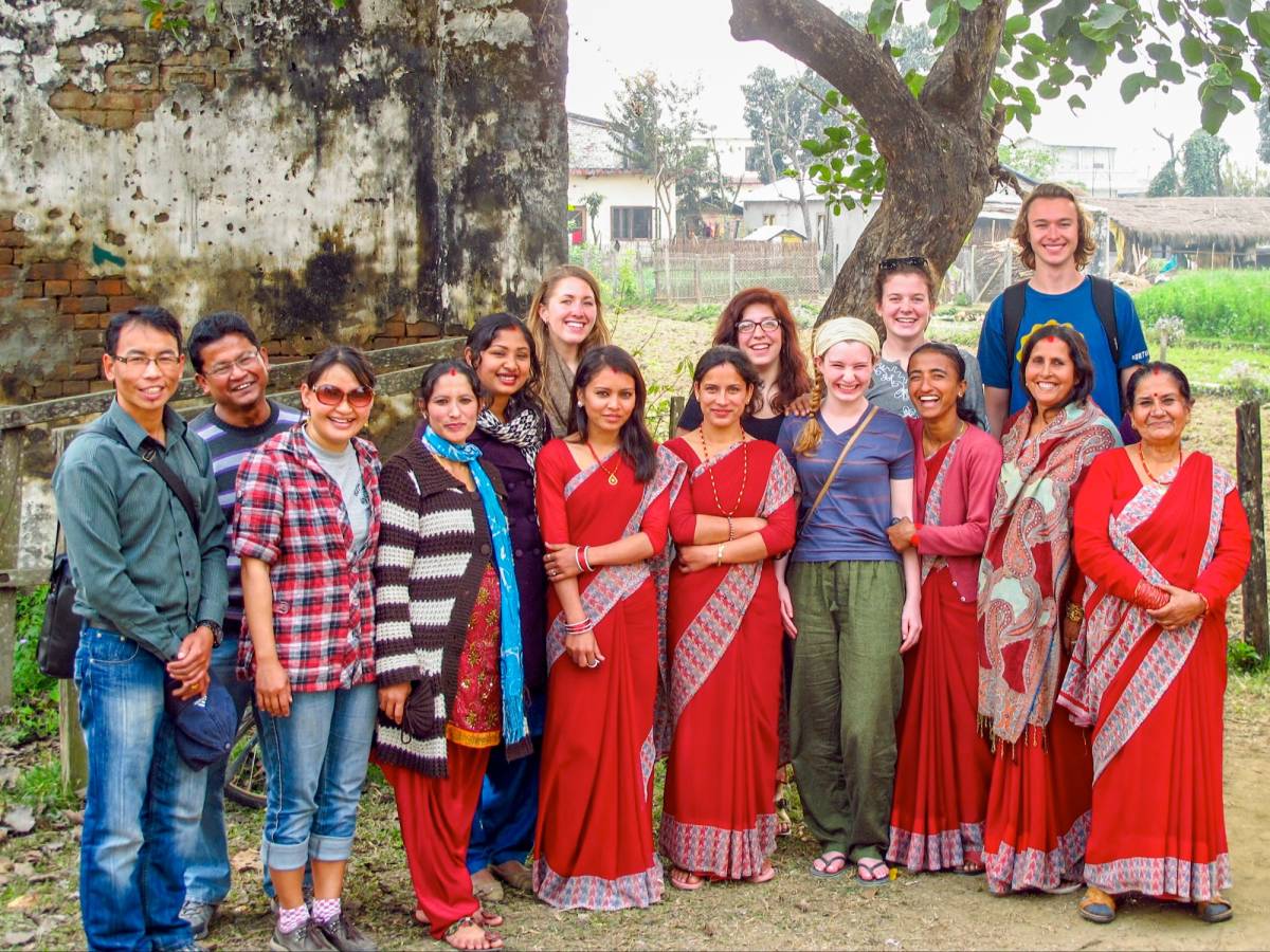 Group of students in Nepal