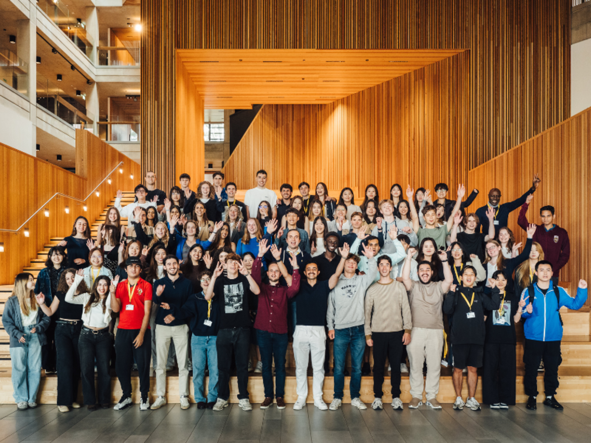 Group photo in FAB building