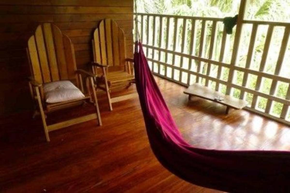 hammock on the balcony