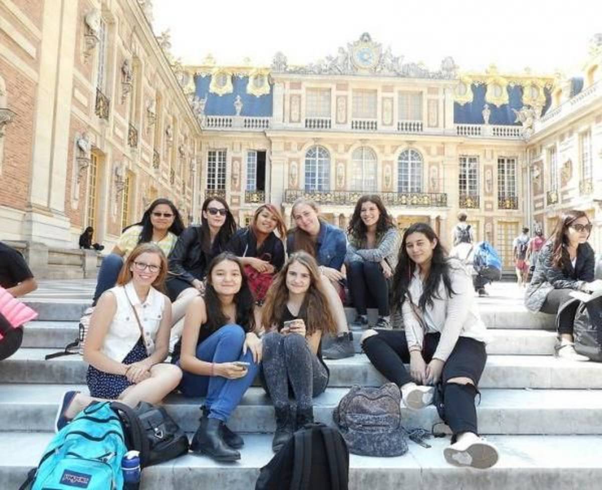 high school friends in france