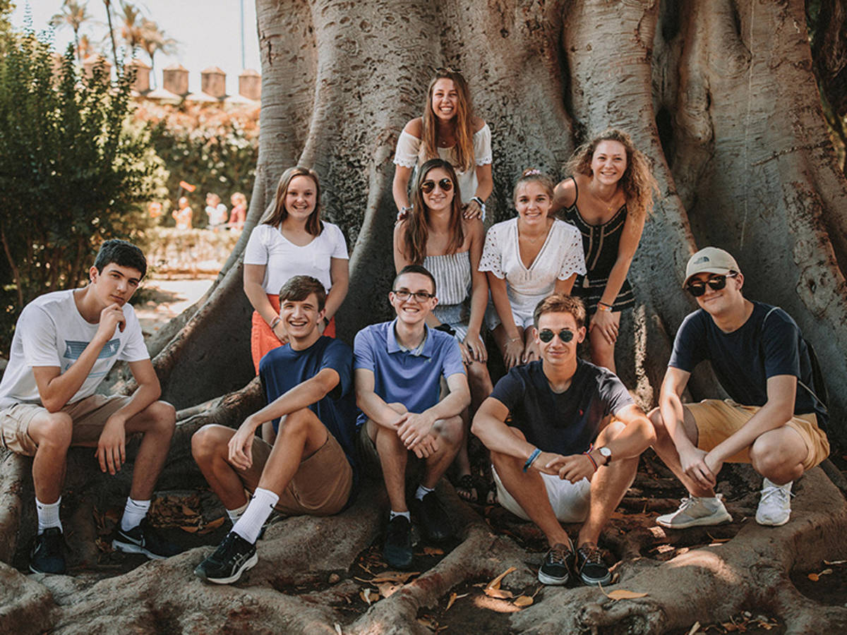 High School Summer Program Students in Seville