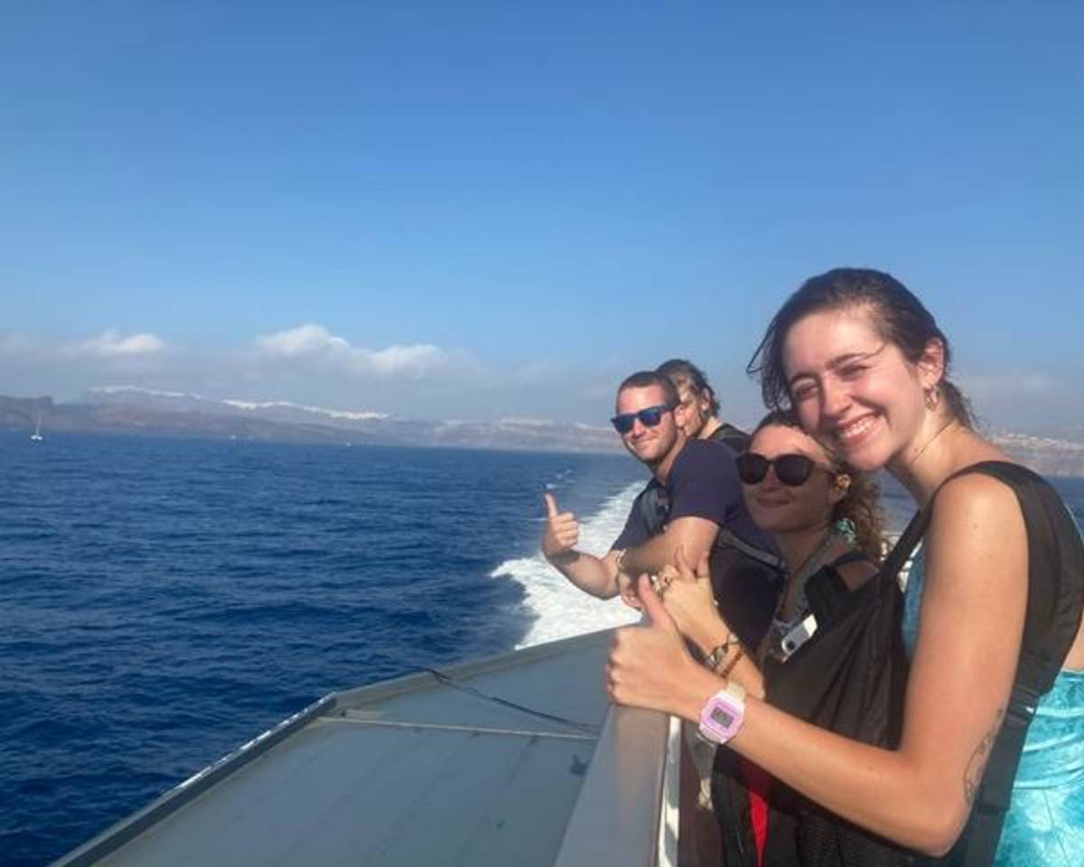 Boat ride in Greece