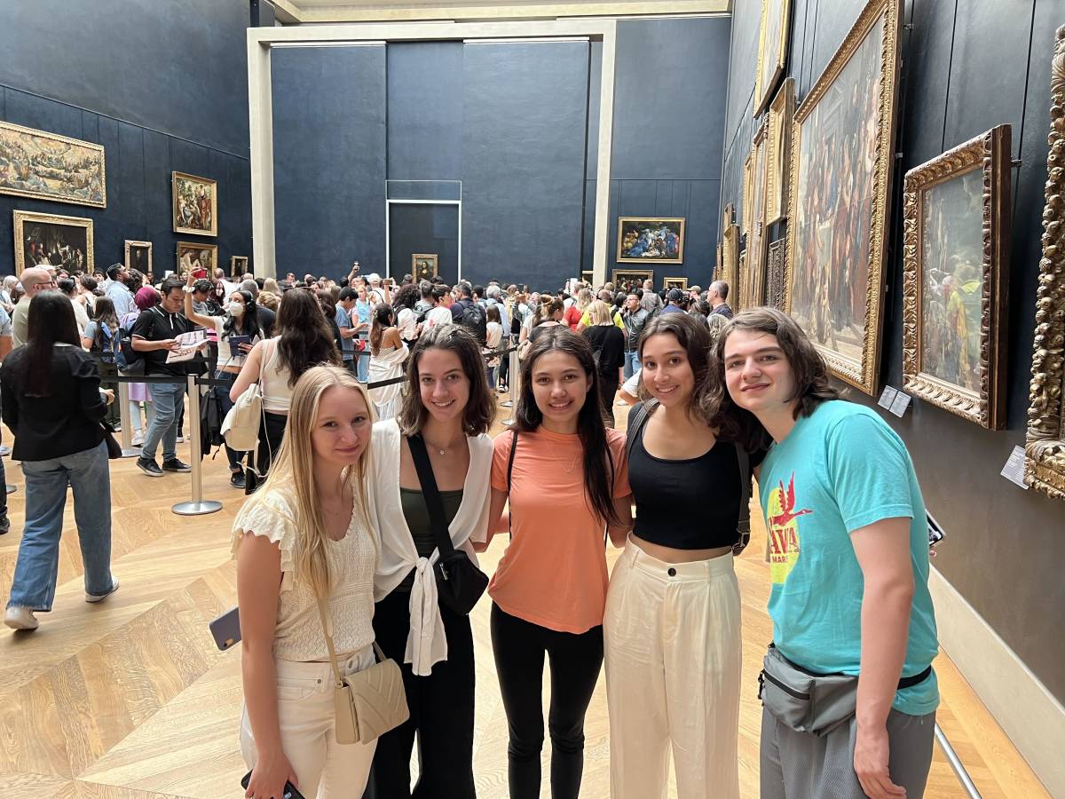 In Front of THE Mona Lisa!