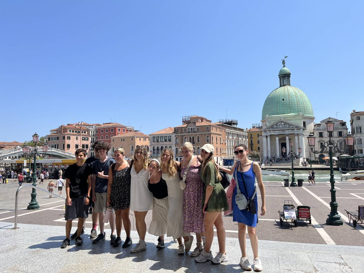 In Front of the San Simeone Piccolo Church