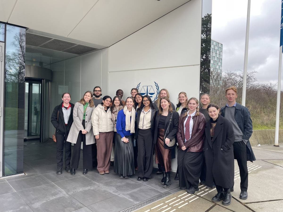 International Environmental Law students at the ICC in The Hague