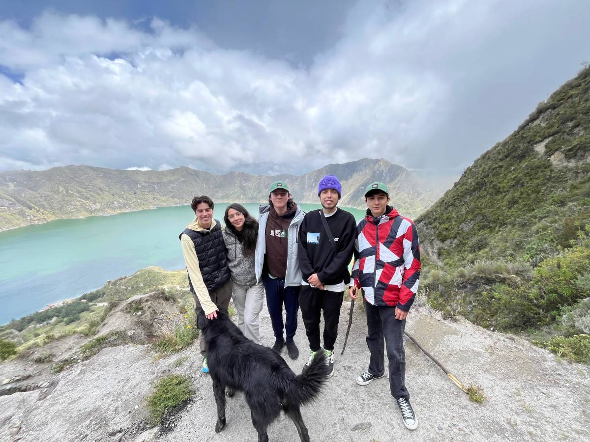 International marketing internship student visiting Cotopaxi National Park