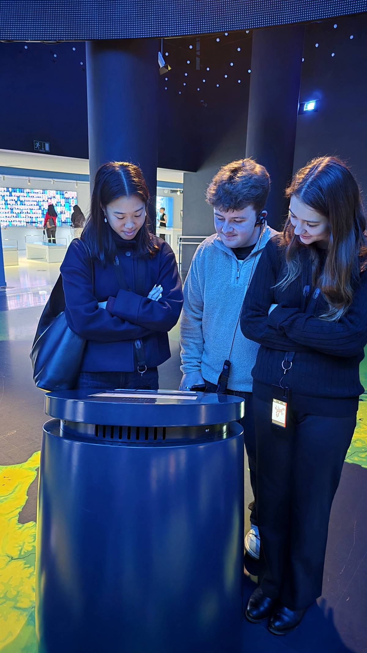 International Relations & Politics students at the Parlamentarium