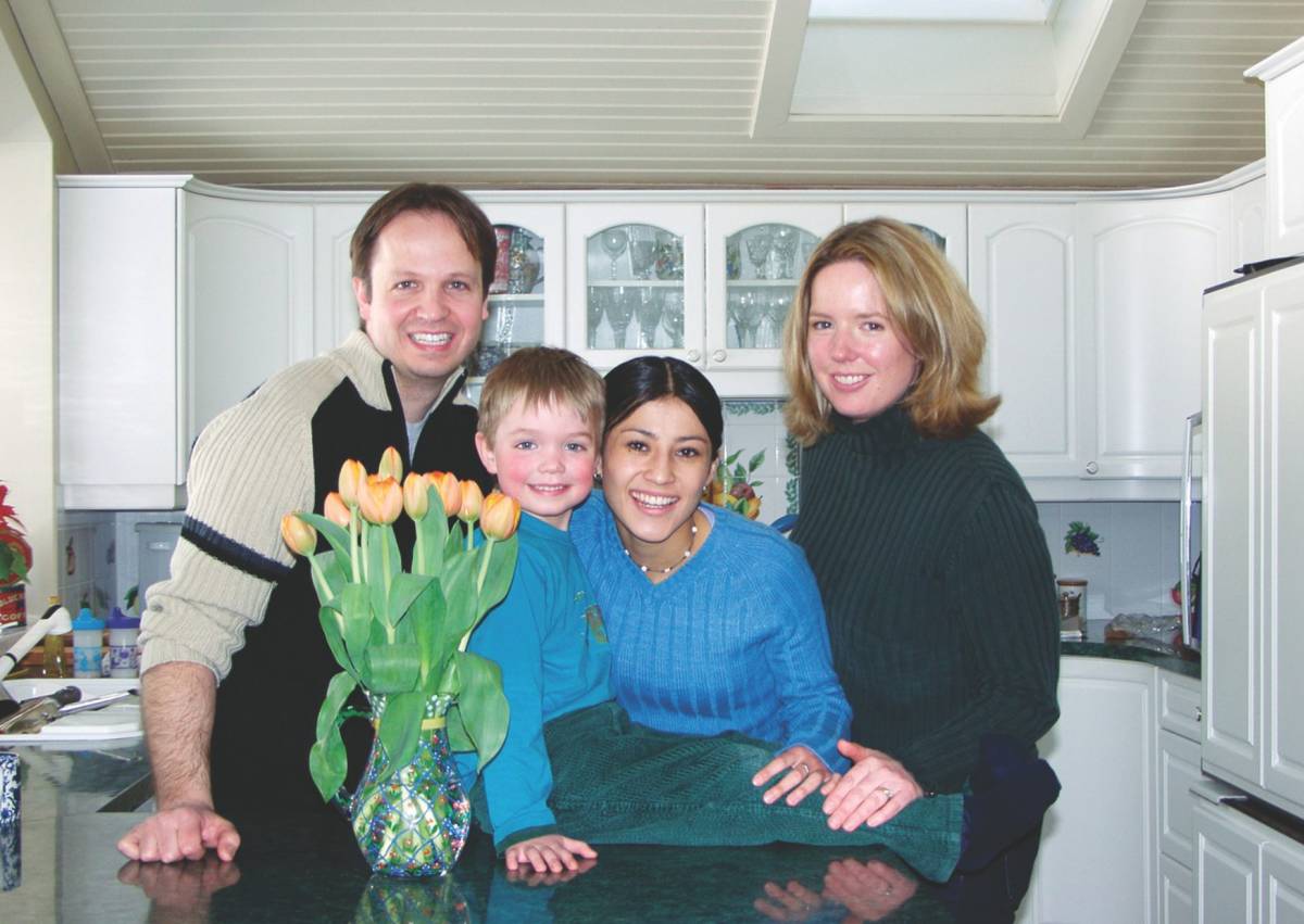 International student and Canadian host family