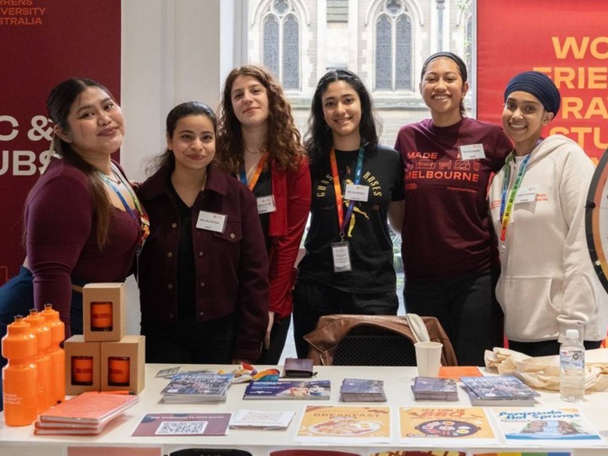 international students at orientation