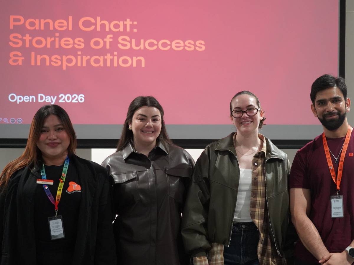 international students at panel discussion