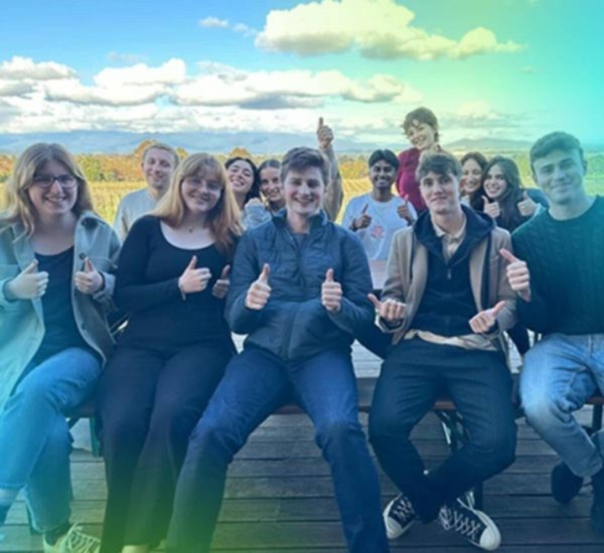 Interns having fun during their internship with The Intern Group