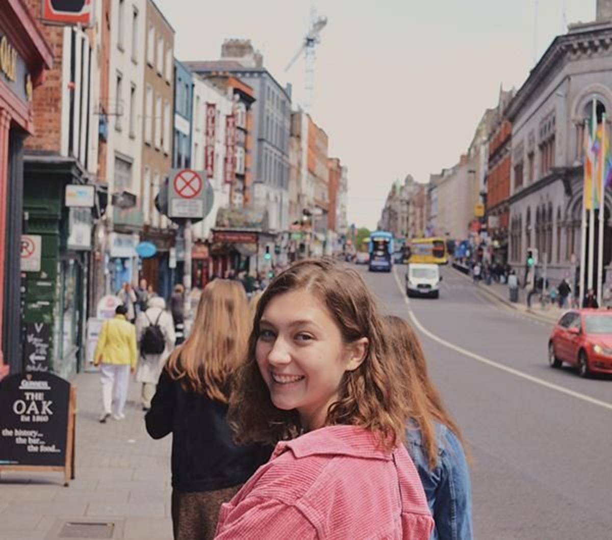 Students Exploring the streets of Dublin