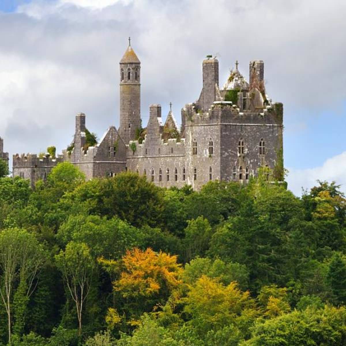 Castle on top of a cliff