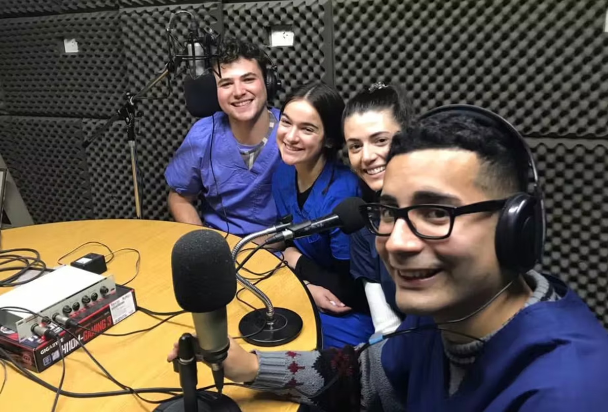 IVHQ Medical Outreach volunteers recording a podcast about healthcare