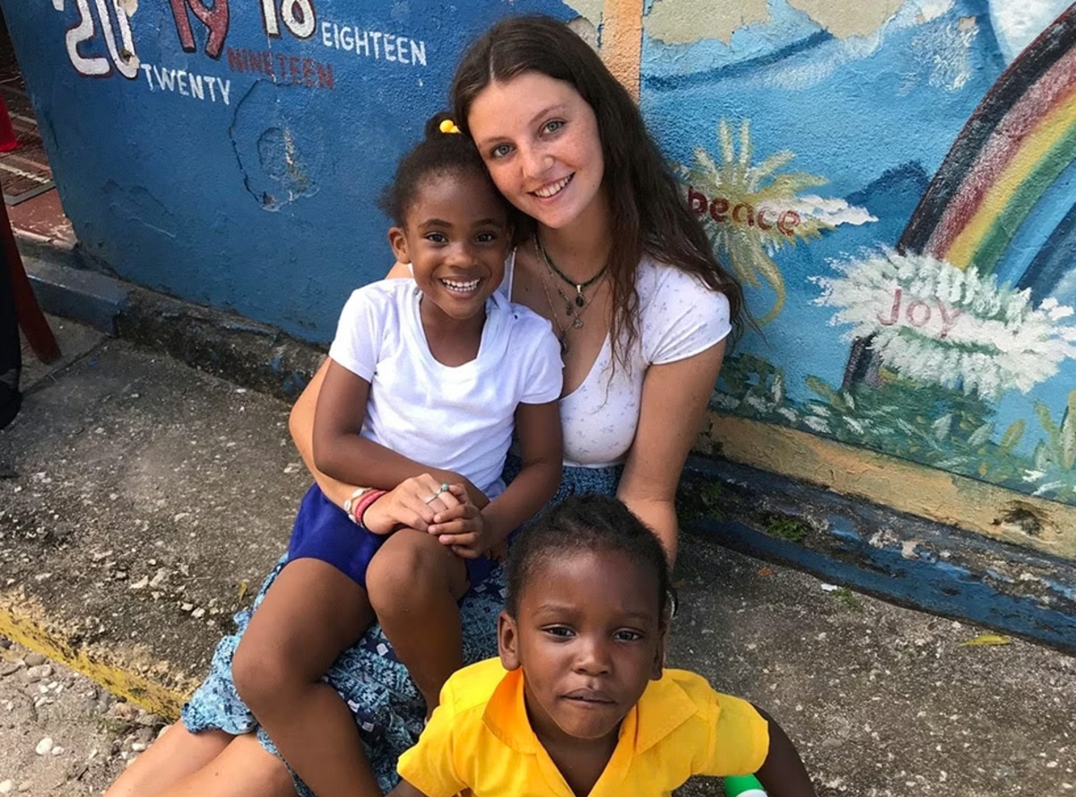 IVHQ Volunteer Spending time with Local Children in St Mary Jamaica