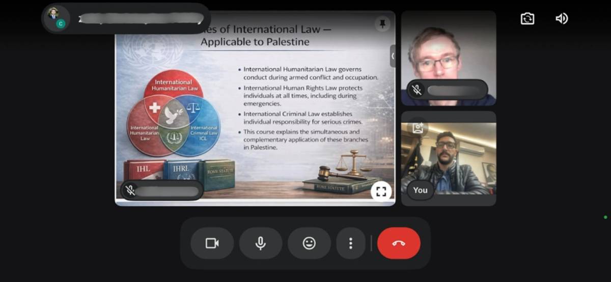 Law Crash Course in Palestine 
