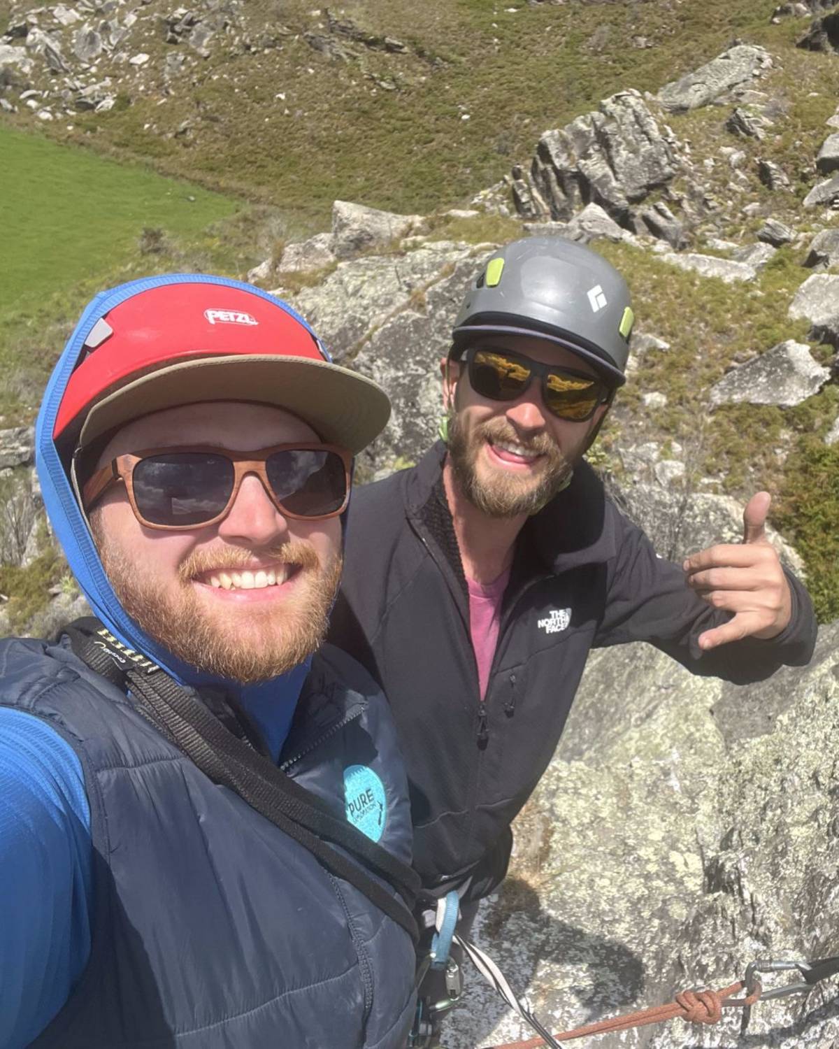 Learning to rock climb with program instructors