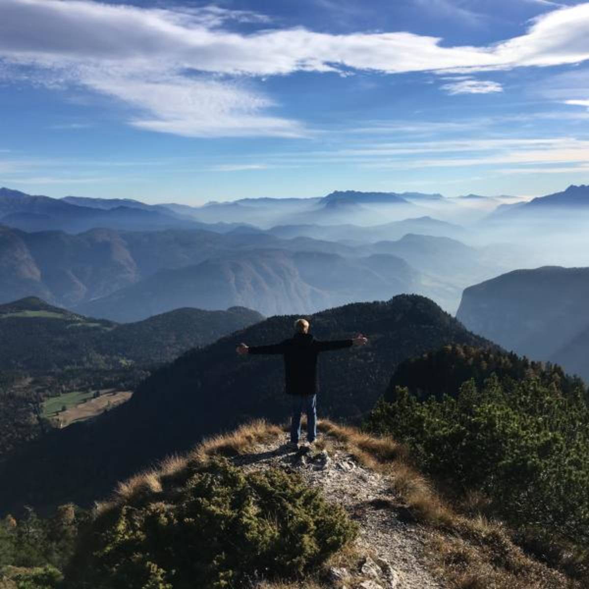 Stunning view over the Alps
