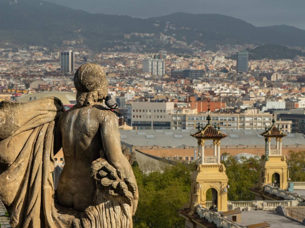Looking out over Barcelona, Spain.