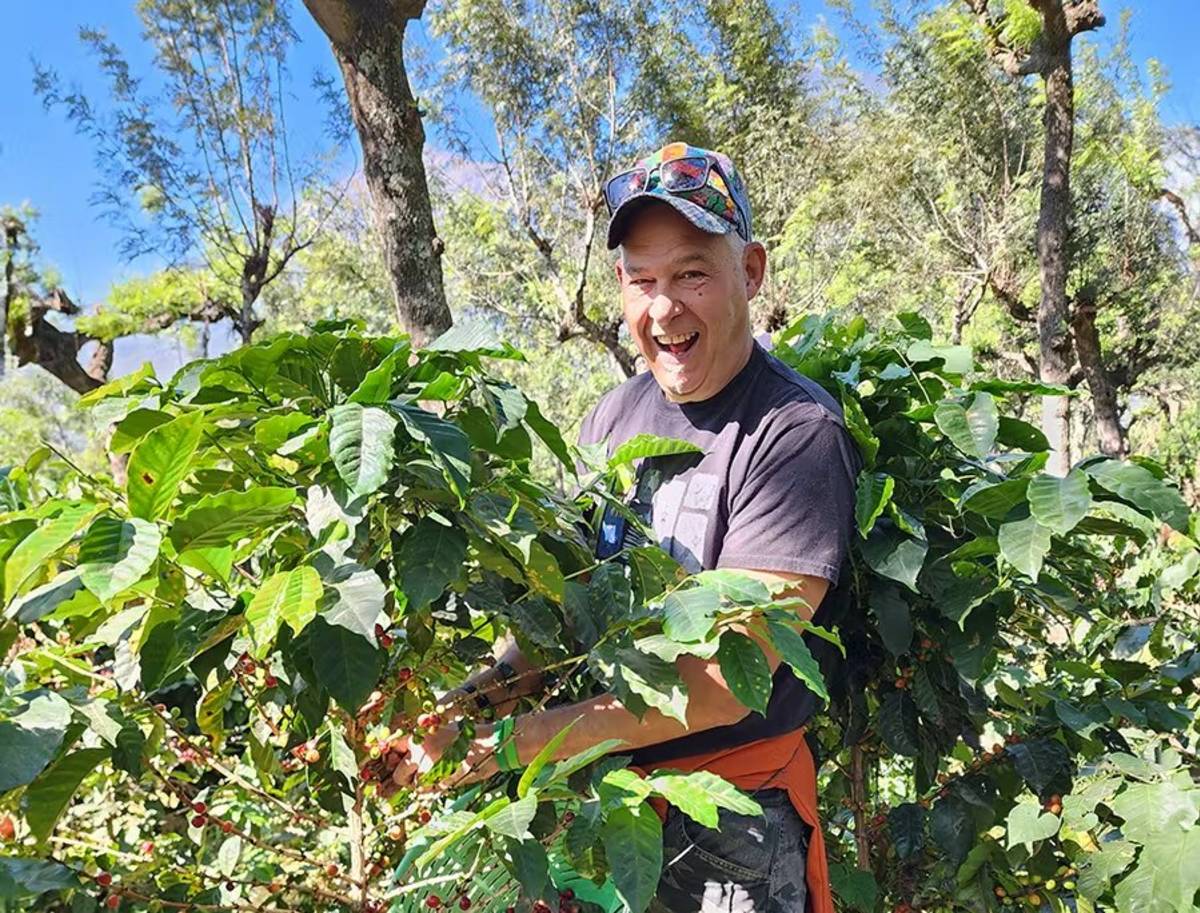 Male Volunteer Helping with Agriculture in Guatemala