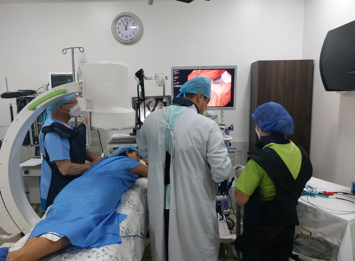 Medical interns working in a municipal hospital in Ambato, Ecuador