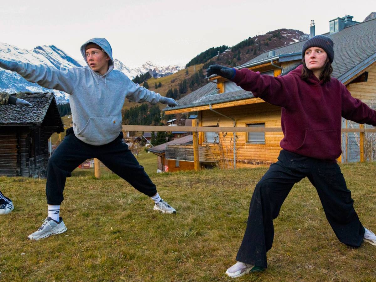 Morning exercise in the Swiss Alps is the best way to start any day.