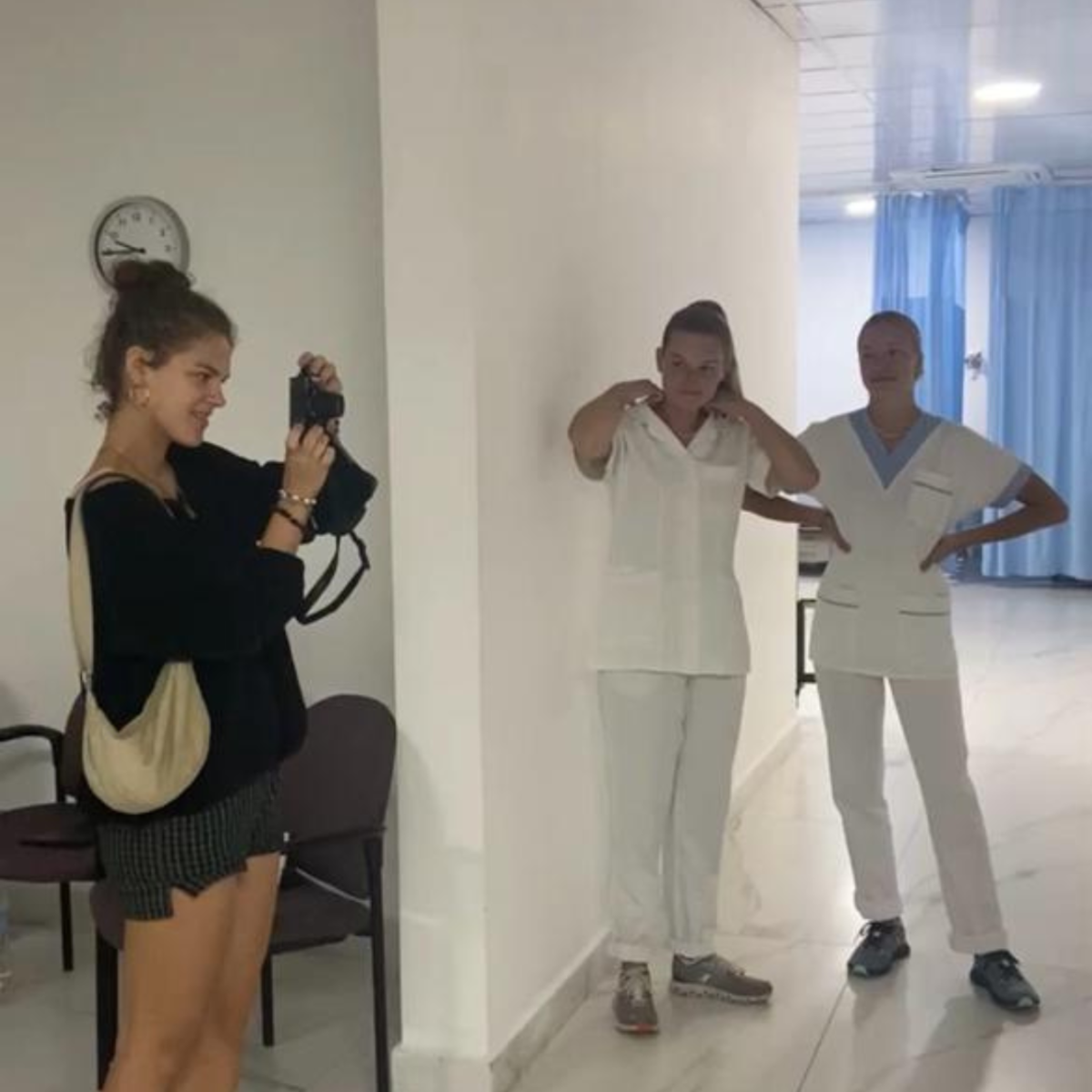 multi media intern with a camera