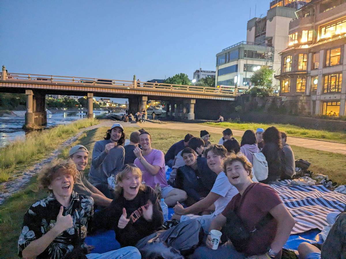 Night picnic in Kyoto