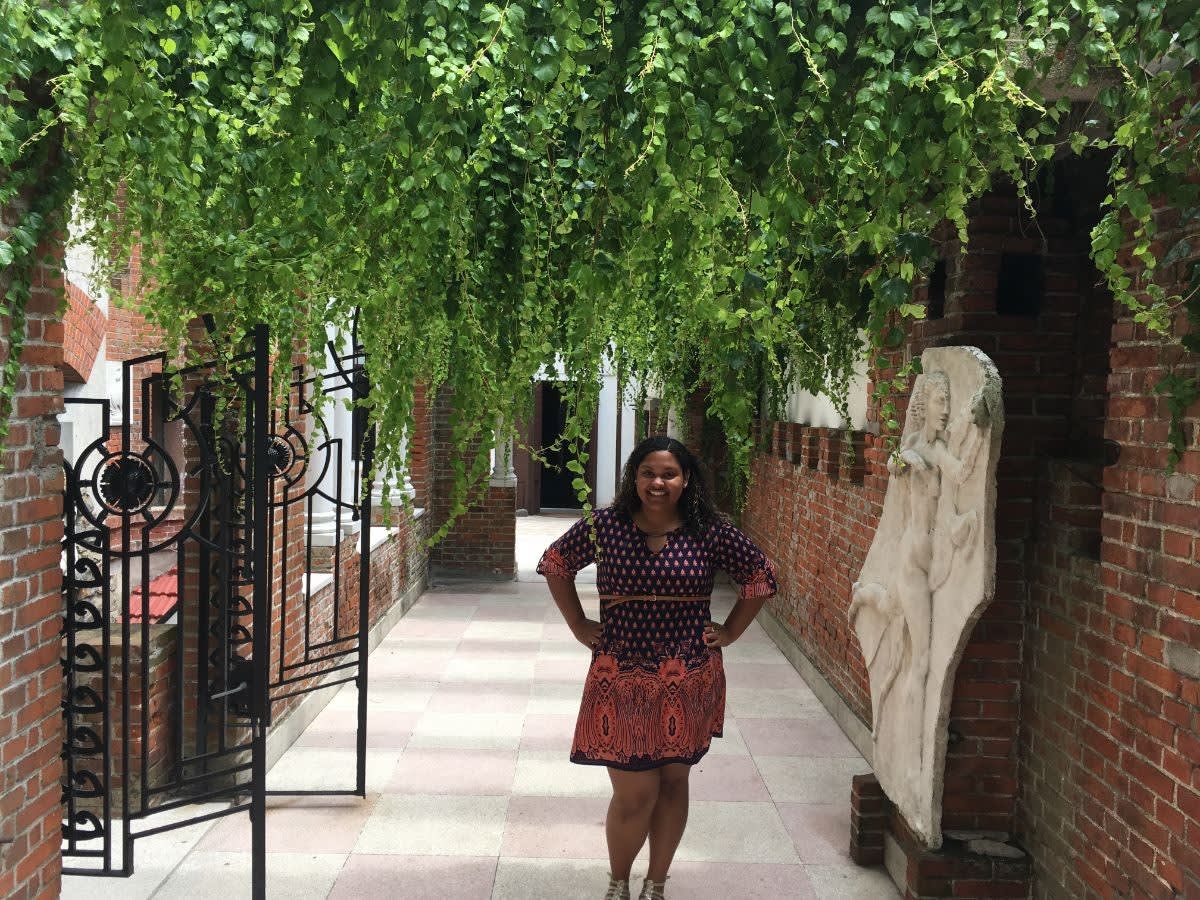 One of our interns posing in Uruguay!