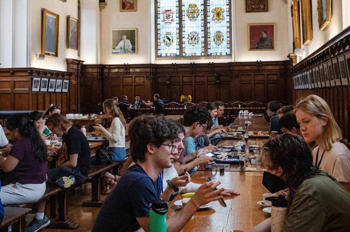 Oxford campus dining hall