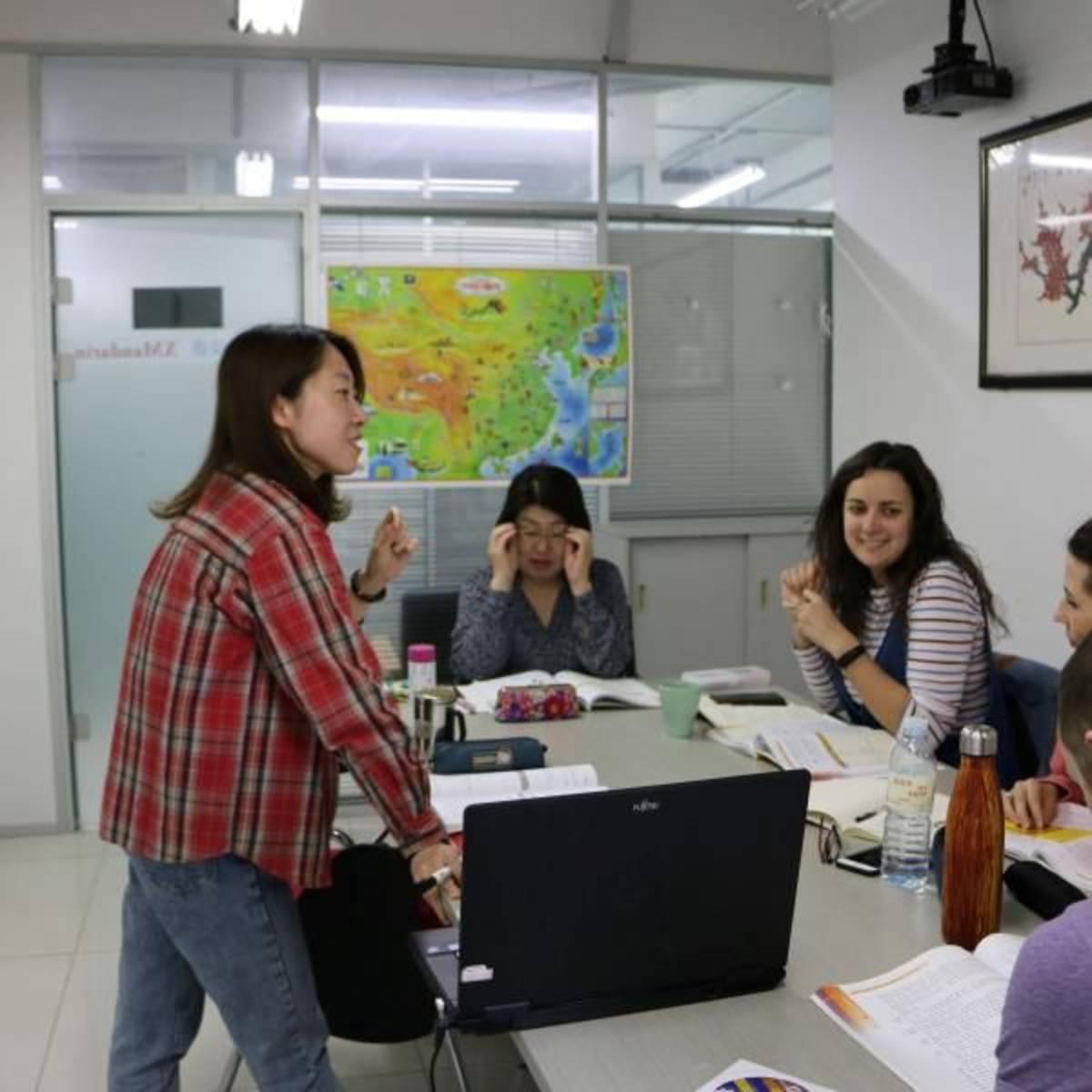 group class with intermediate students