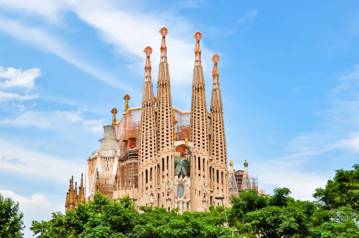 Sagrada Familia basilica in Barcelona Spain, iconic landmark for TEFL teachers living abroad
