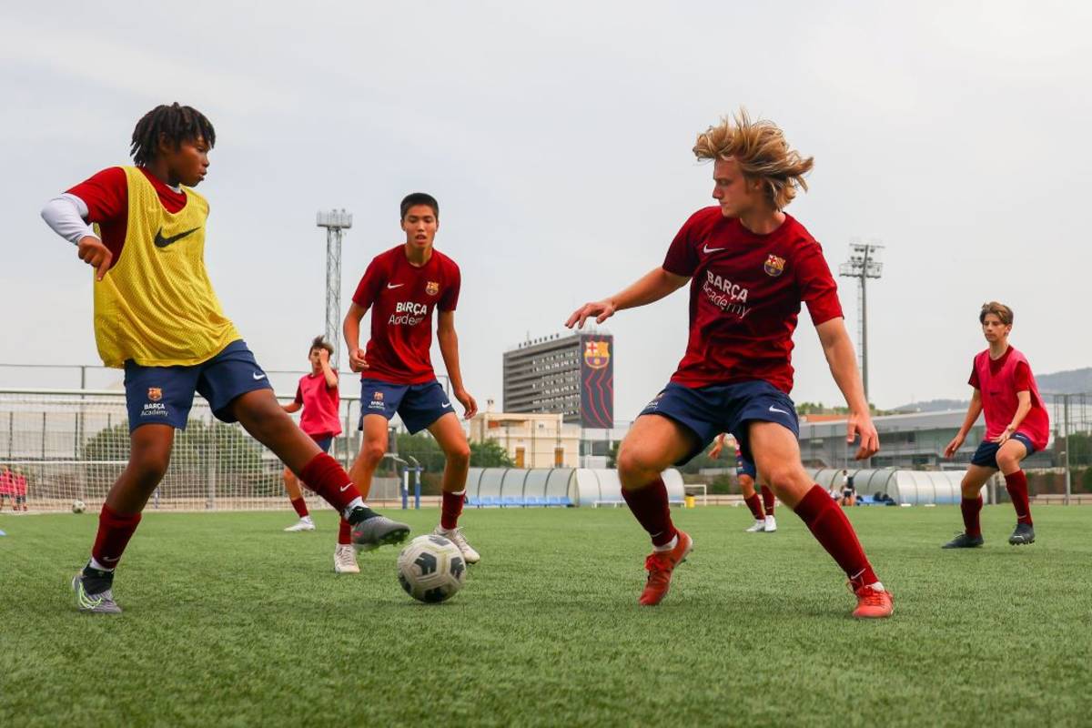 Soccer Training session in Barcelona Spain