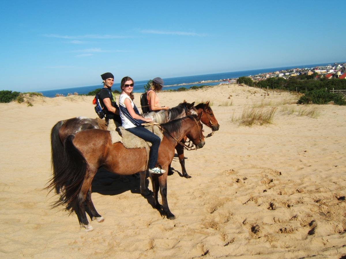 Some of our interns riding horses in Uruguay!