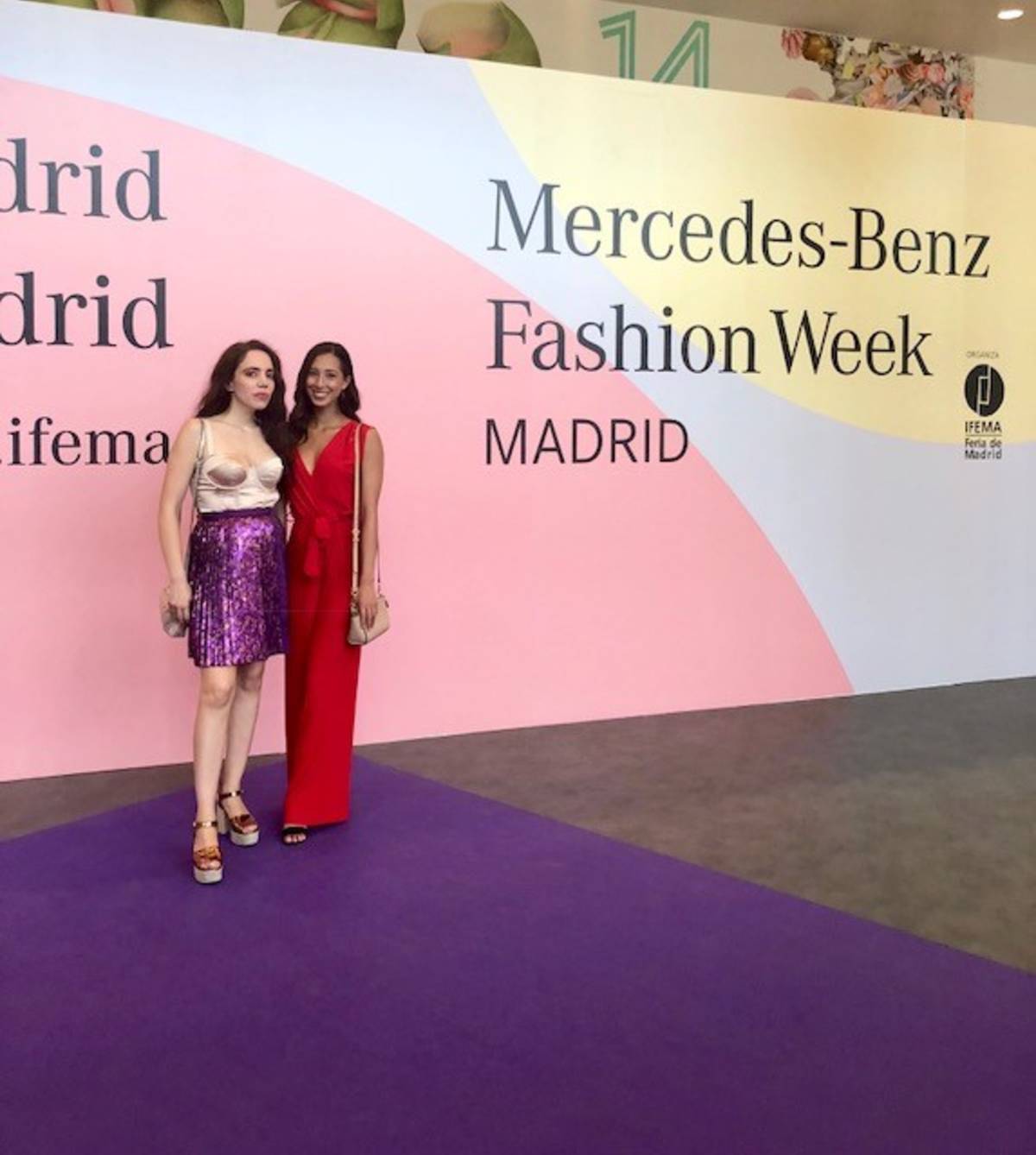 Student attending Madrid Fashion Week while interning abroad in Spain