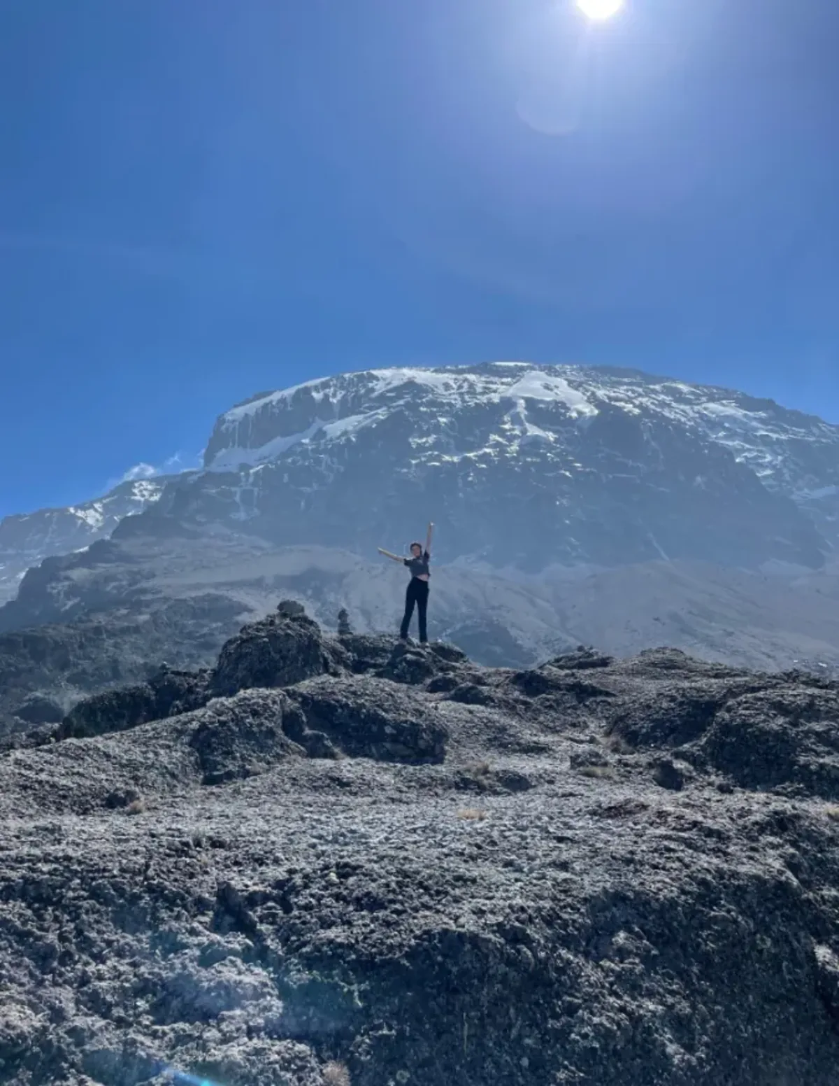 Student on Kilimanjaro