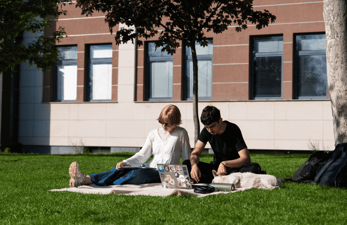 Students at the AUBG campus