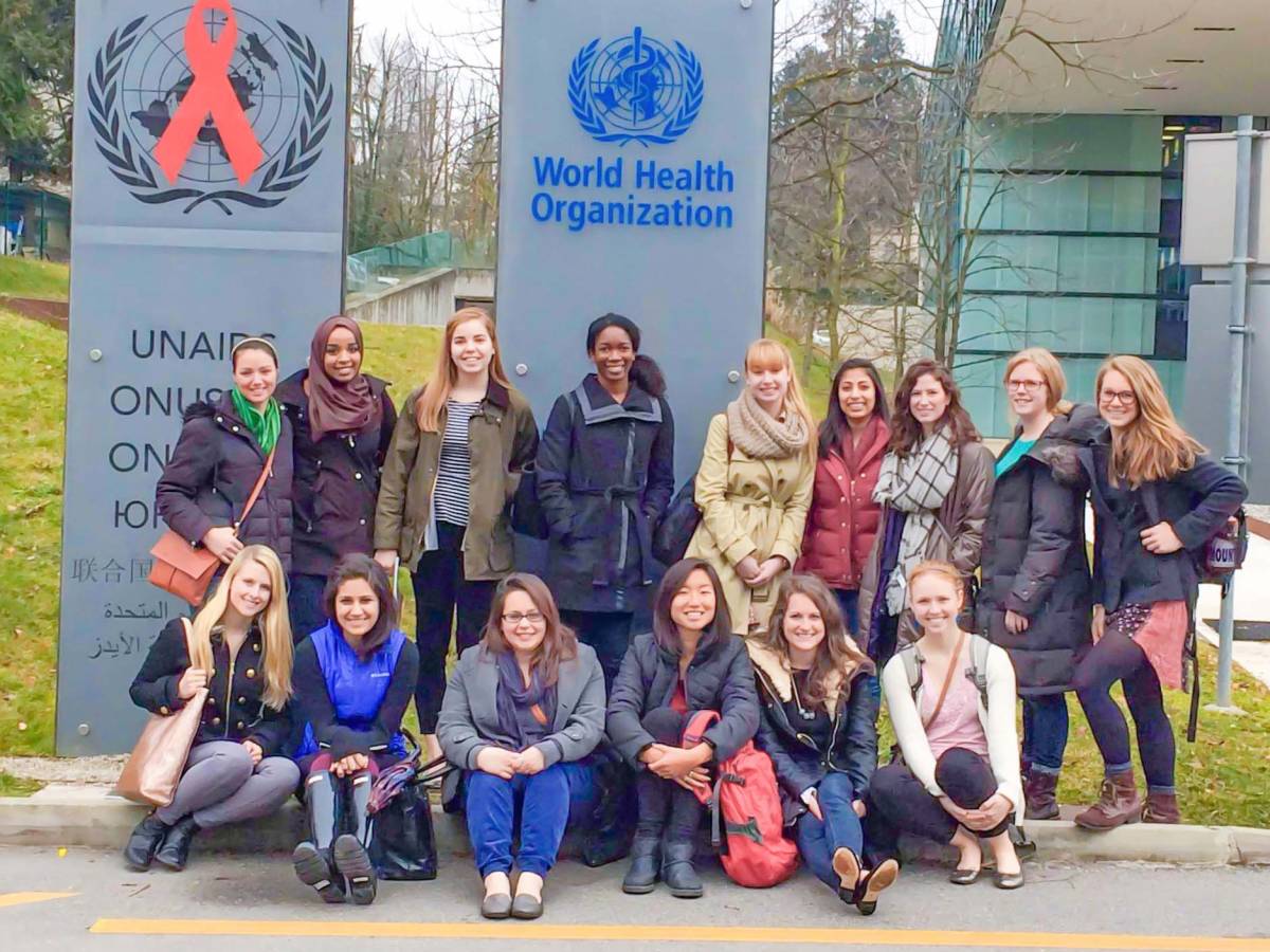Students at the WHO