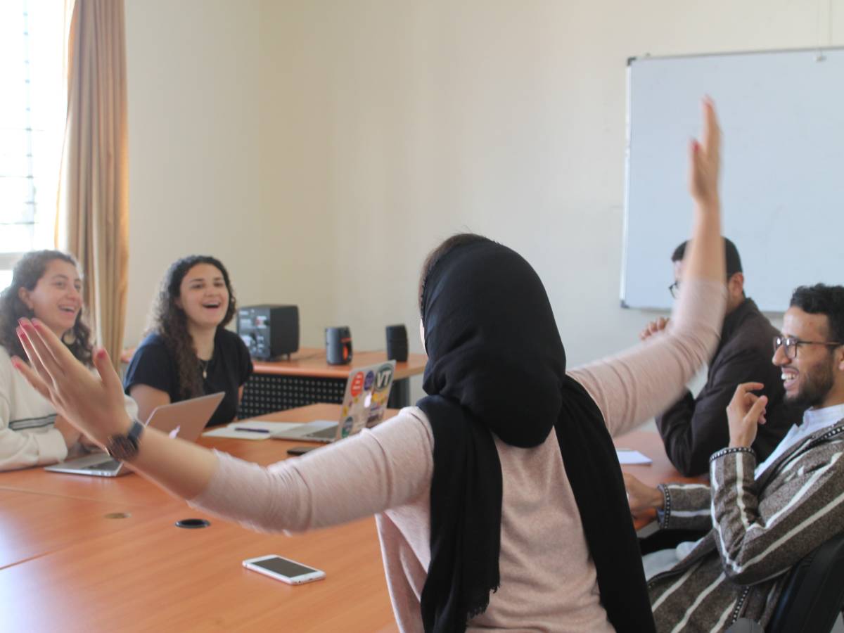 Students in a classroom