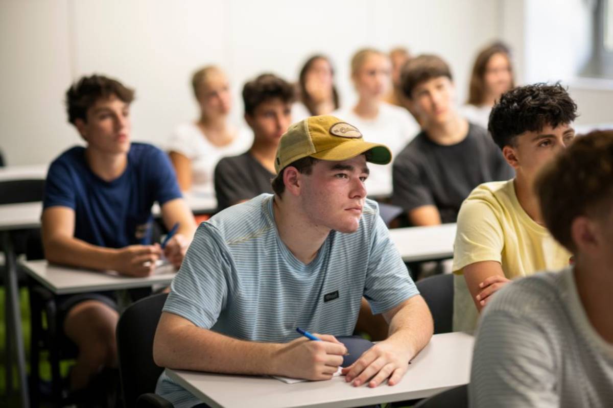 Students in class