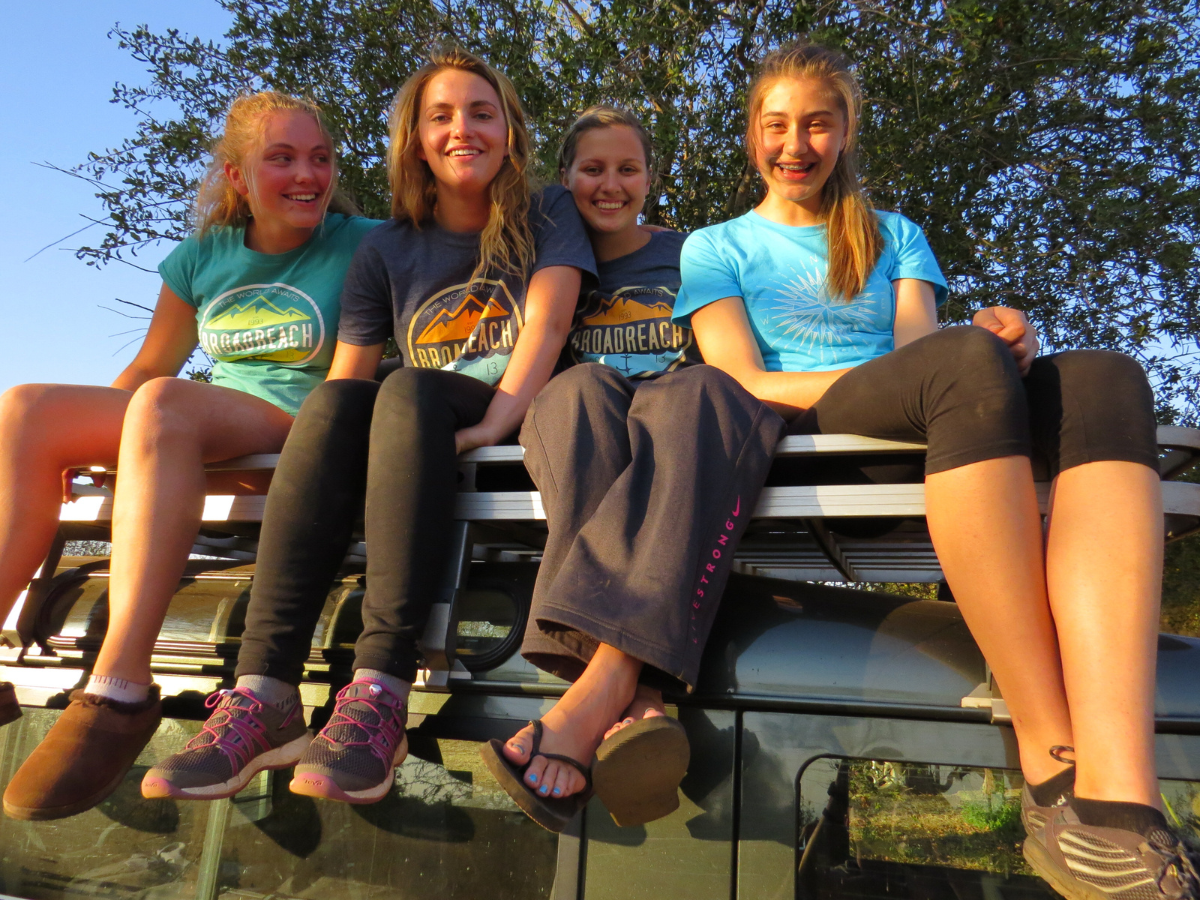 Students in Malawi wildlife reserve on conservation trip