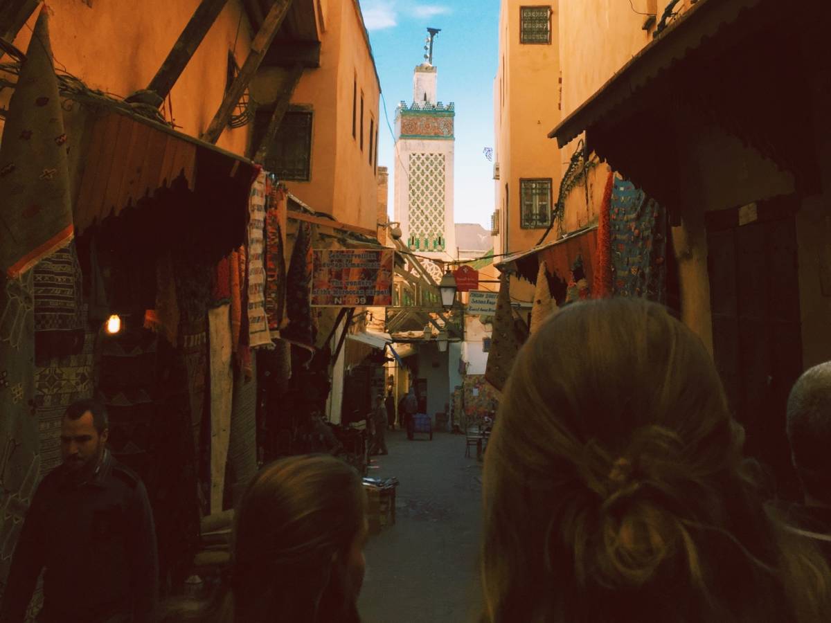 Students in the medina