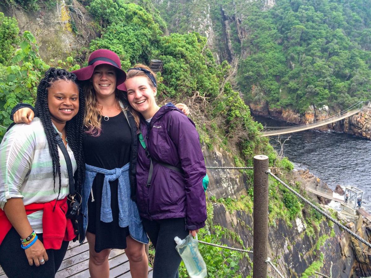 Students on a hike