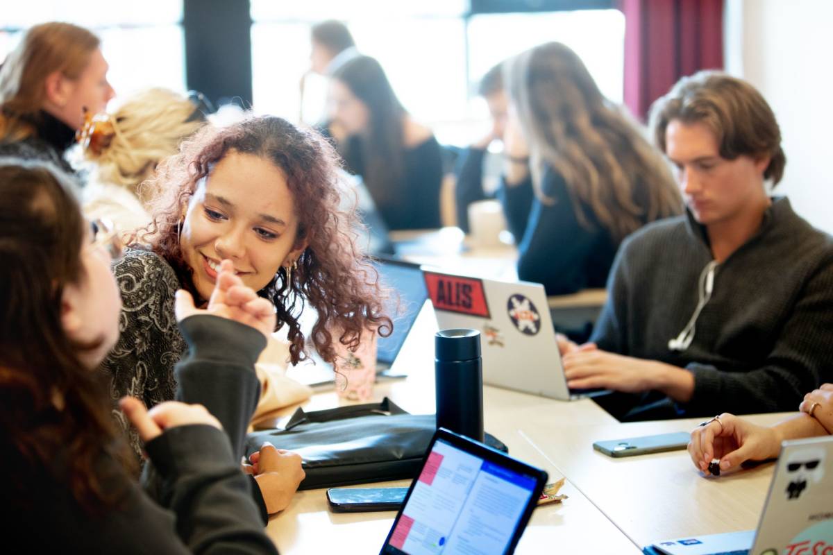 Students studying at VU Amsterdam