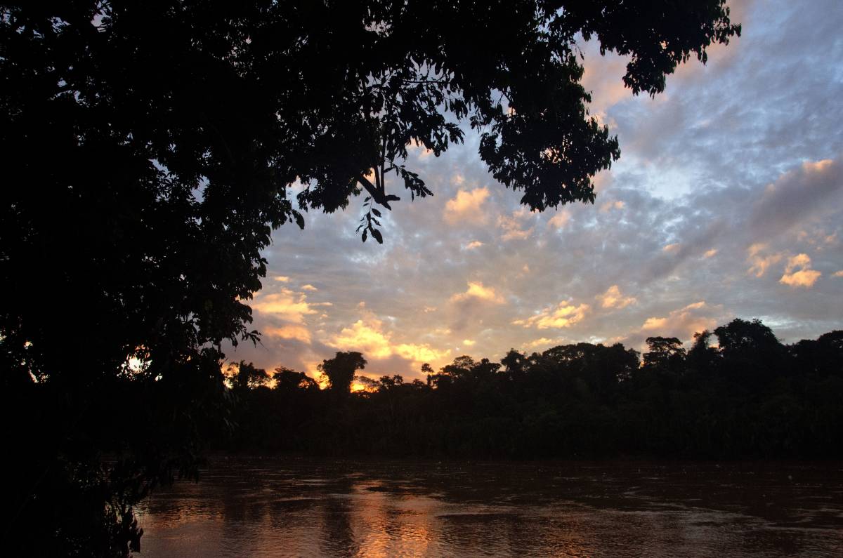 Sunset on the Alto Madre de Dios